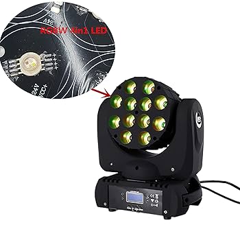 Amazon.com: LED Moving Head Light Beam Wash DJ Stage